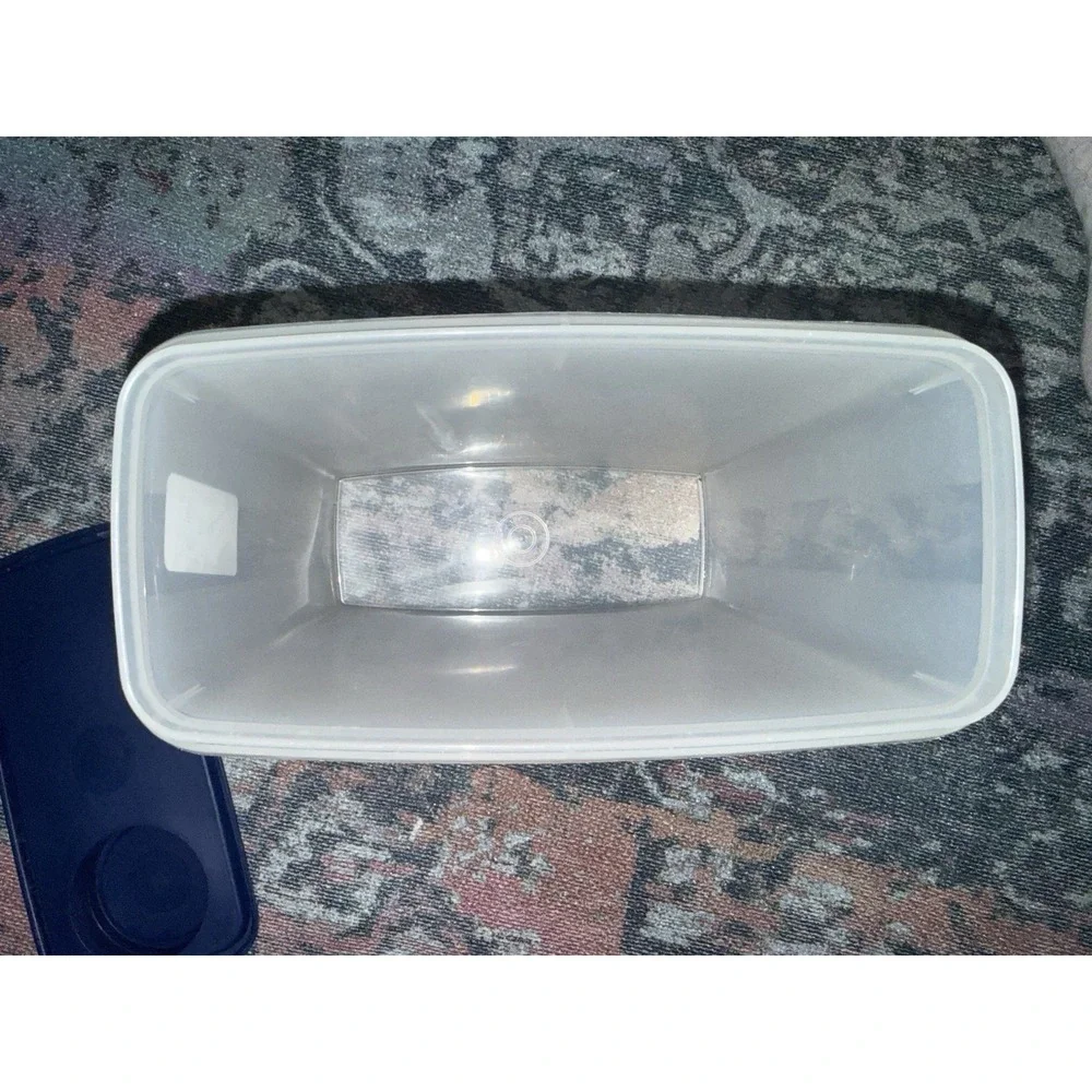 TUPPERWARE Cereal Pour N Store Storage Container - Bold N Blue Seal 469-9 470-14